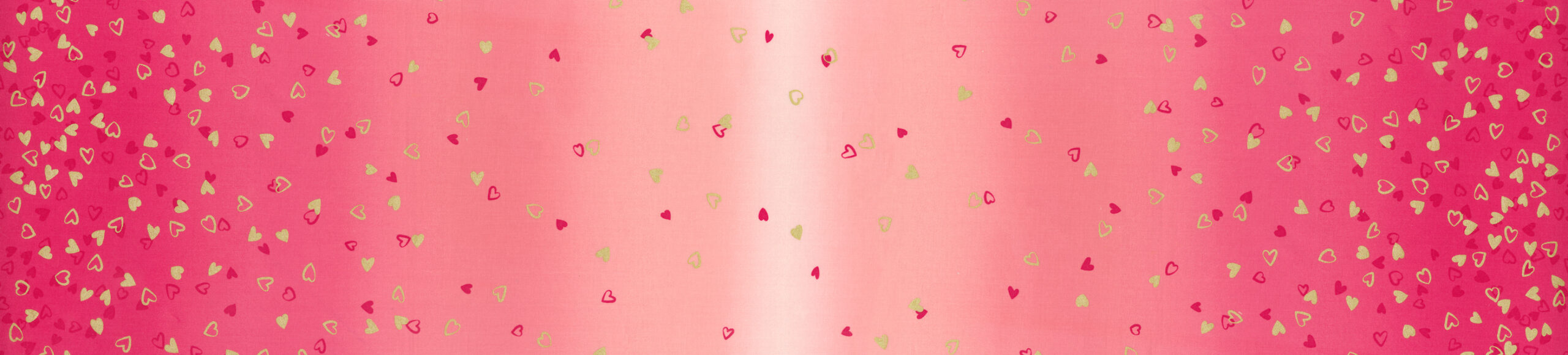 I Heart Ombre Metallic Hot Pink | V and Co. | Moda Fabrics | 10875 14M | Sold in 1/2 Yd