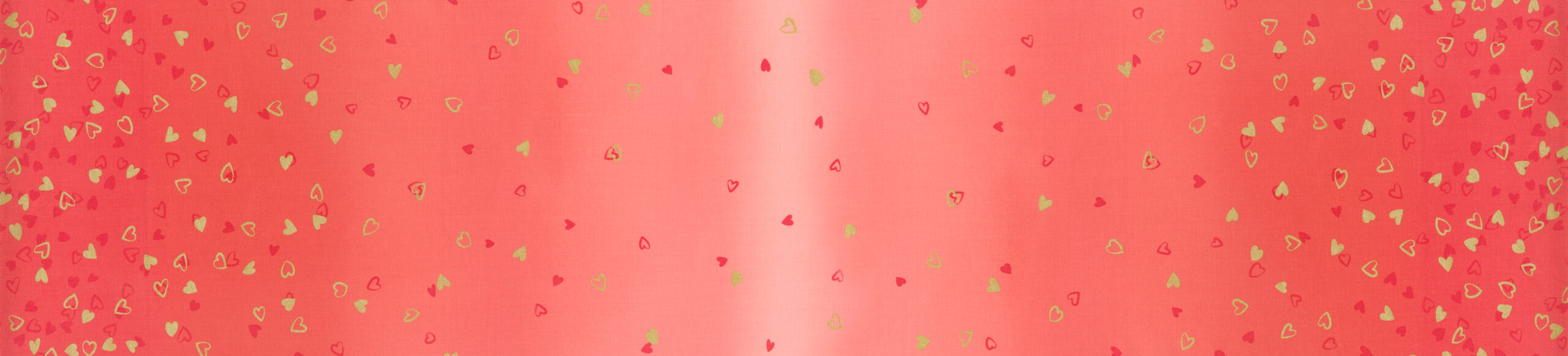 I Heart Ombre Metallic Geranium | V and Co. | Moda Fabrics | 10875 336M | Sold in 1/2 Yd