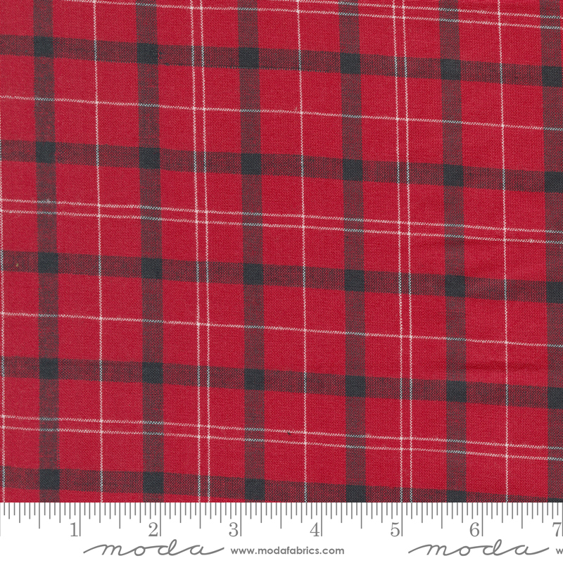 Panache Wovens Red Black White | Pieces To Treasure | Moda Fabrics | 12218 19 | Sold in 1/2 Yd