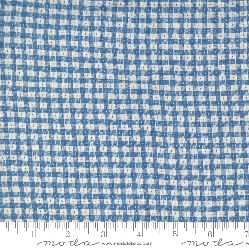 Denim & Daisies Wovens Blue Jeans Gingham | Fig Tree & Co | Moda Fabrics | 12222 18 | Sold in 1/2 Yd