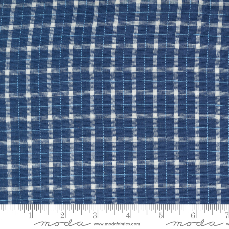 Denim & Daisies Wovens Midnight Jeans Plaid | Fig Tree & Co | Moda Fabrics | 12222 23 | Sold in 1/2 Yd