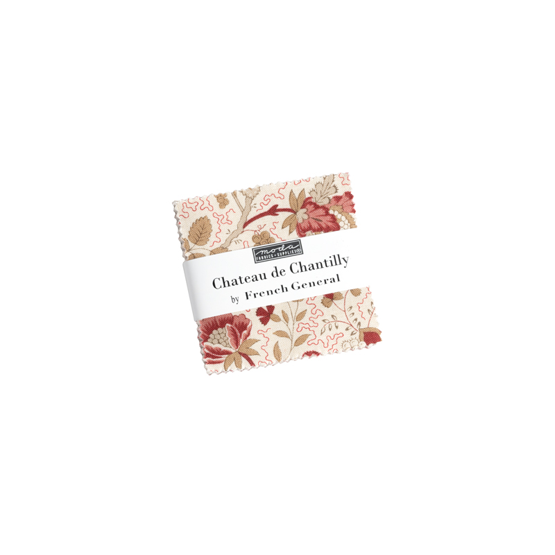 Chateau De Chantilly Mini Charm Pack | French General | Moda Fabrics | 13940MC | Sold as a Bundle