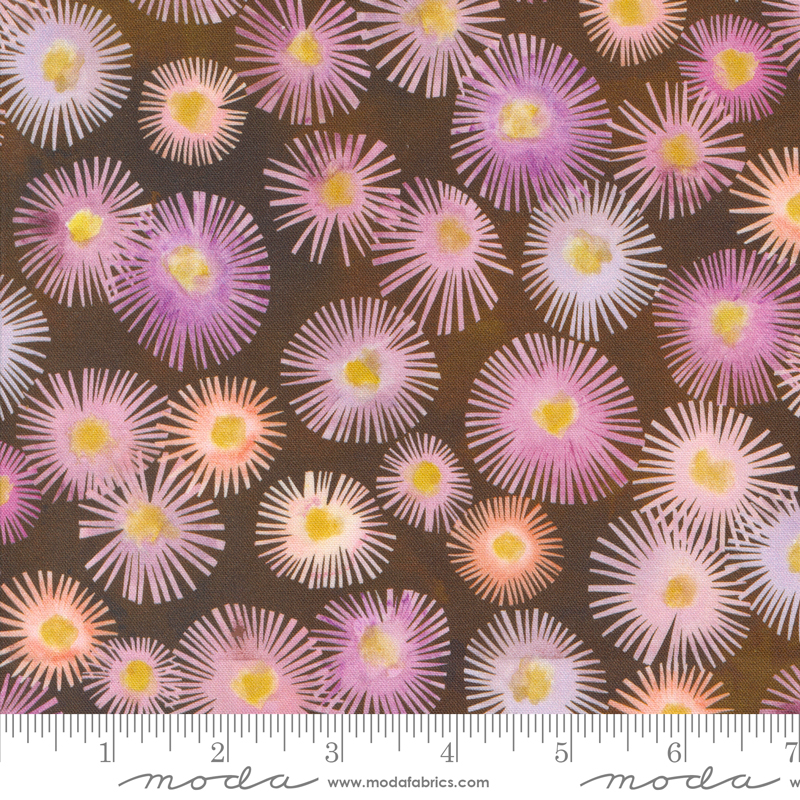 Blooming Lovely Aster Sepia | Janet Clare | Moda Fabrics | 16972 15 | Sold in 1/2 Yd