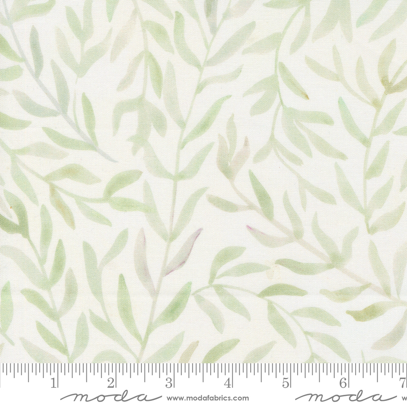 Blooming Lovely Leaf Cream | Janet Clare | Moda Fabrics | 16974 11 | Sold in 1/2 Yd