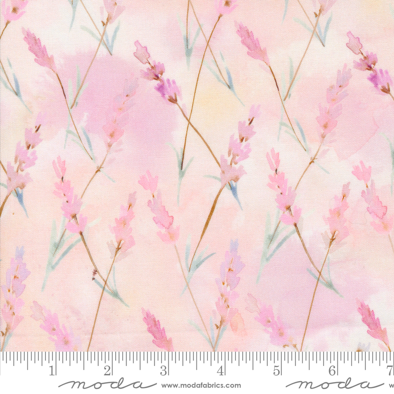 Blooming Lovely Lavender Florals Petal | Janet Clare | Moda Fabrics | 16975 12 | Sold in 1/2 Yd