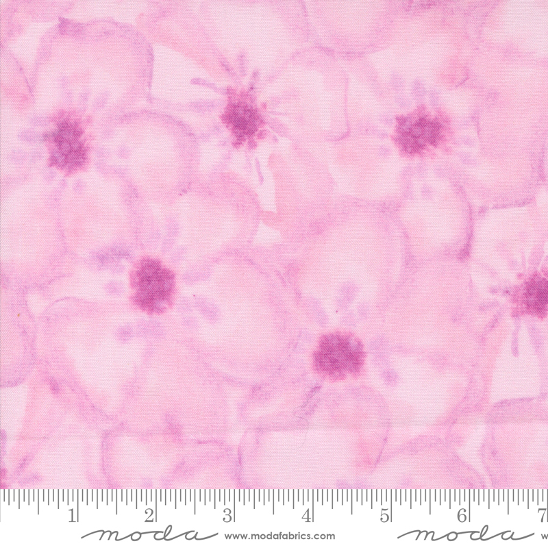 Blooming Lovely Anemones Lilac | Janet Clare | Moda Fabrics | 16978 13 | Sold in 1/2 Yd