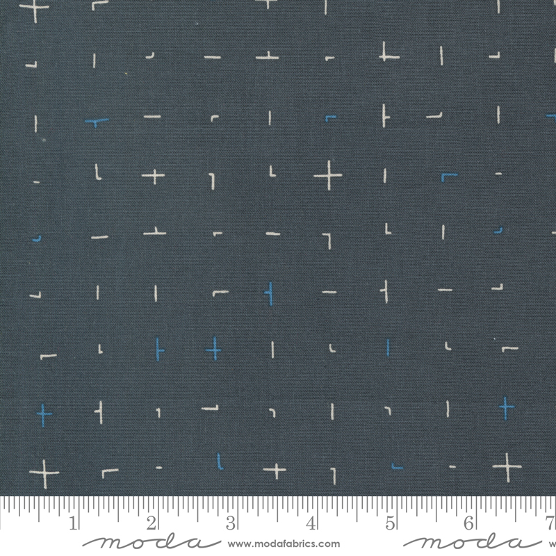 Bluish Handquilted Charcoal | Zen Chic | Moda Fabrics | 1826 17 | Sold in 1/2 Yd