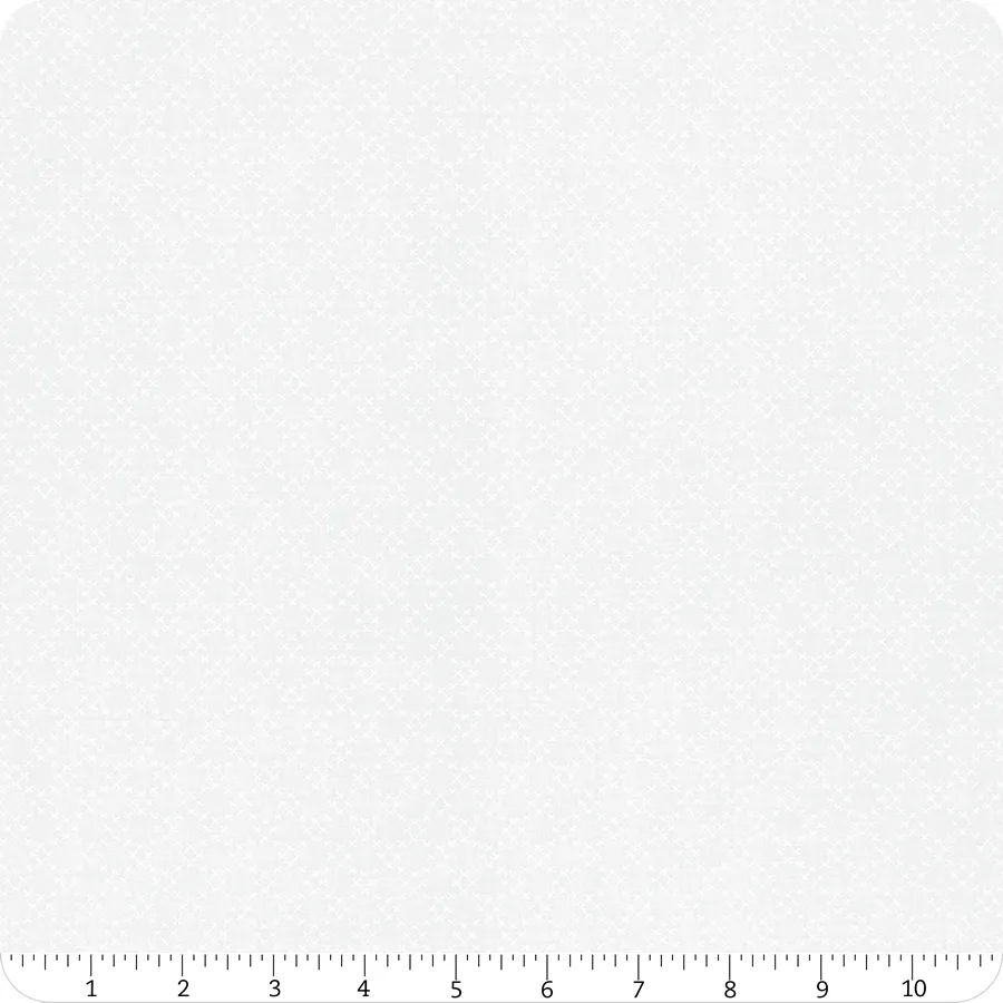 Ellie Cross Stitch Off White White | Brenda Riddle of Acorn Quilts | Moda Fabrics | 18764 21 | Sold in 1/2 Yd
