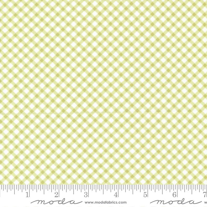 Ellie Gingham Green | Brenda Riddle of Acorn Quilts | Moda Fabrics | 18765 24 | Sold in 1/2 Yd