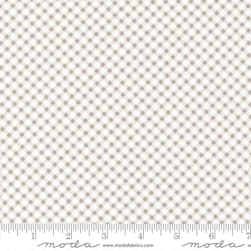 Ellie Gingham Pebble | Brenda Riddle of Acorn Quilts | Moda Fabrics | 18765 28 | Sold in 1/2 Yd