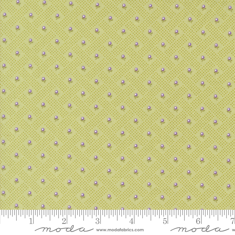 Georgia Basketweave Posy Willow | Brenda Riddle of Acorn Quilts | Moda Fabrics | 18775 13 | Sold in 1/2 Yd