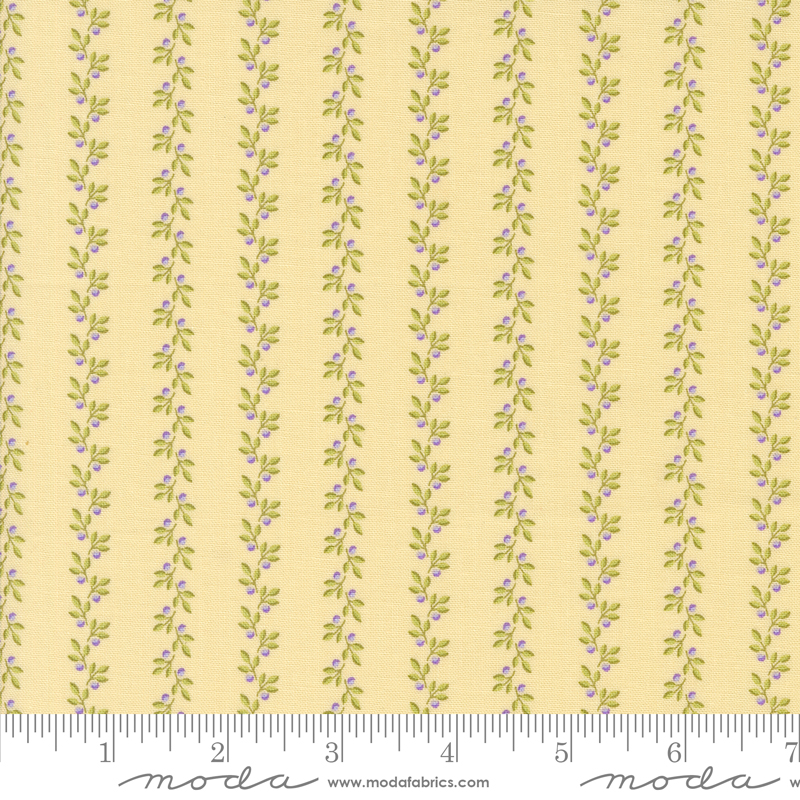 Georgia Stripe Soft Yellow | Brenda Riddle of Acorn Quilts | Moda Fabrics | 18776 14 | Sold in 1/2 Yd