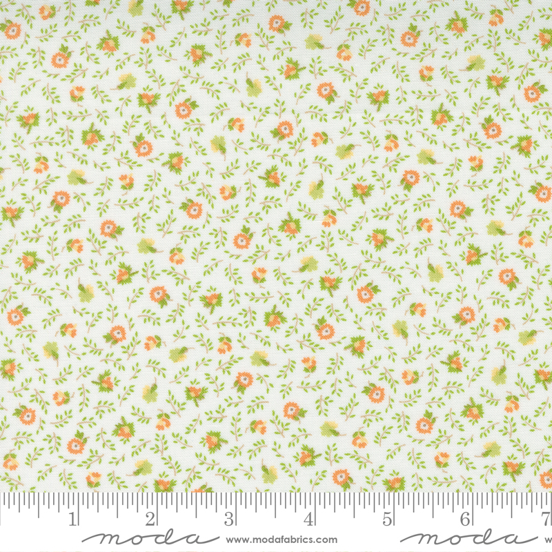 Linen Cupboard Meadow Blossom Chantilly Leaf | Fig Tree and Co. by Joanna Figueroa | Moda Fabrics | 20482 21 | Sold in 1/2 Yd
