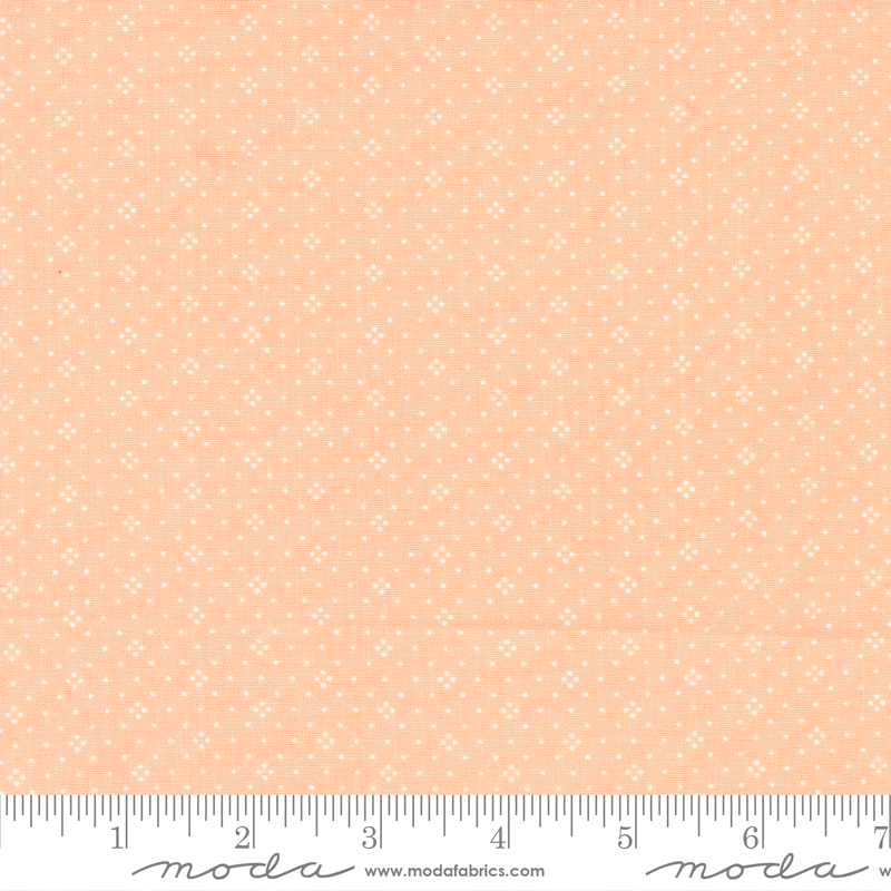 Eyelet Cantaloupe | Fig Tree and Co. by Joanna Figueroa | Moda Fabrics | 20488 29 | Sold in 1/2 Yd