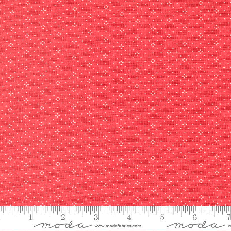 Eyelet Strawberry | Fig Tree and Co. by Joanna Figueroa | Moda Fabrics | 20488 67 | Sold in 1/2 Yd