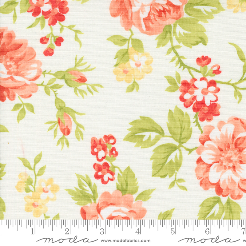 Jelly Jam Summer Bloomers Cotton | Fig Tree & Co. | Moda Fabrics | 20490 11 | Sold in 1/2 Yd