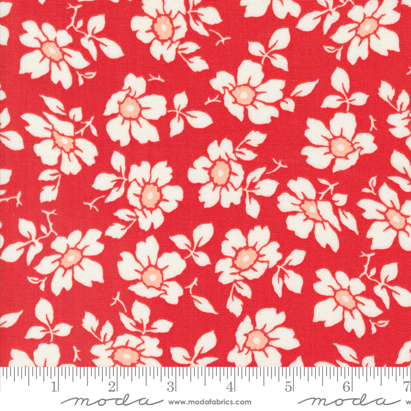 Jelly Jam Flour Sack Strawberry | Fig Tree & Co. | Moda Fabrics | 20491 14 | Sold in 1/2 Yd