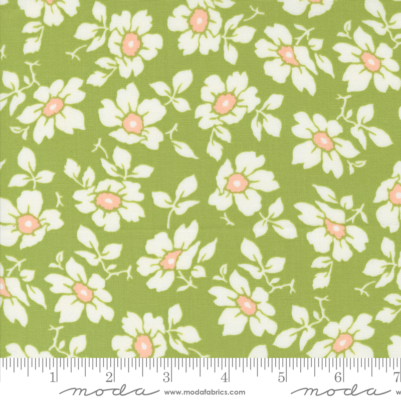 Jelly Jam Flour Sack Green Apple | Fig Tree & Co. | Moda Fabrics | 20491 16 | Sold in 1/2 Yd