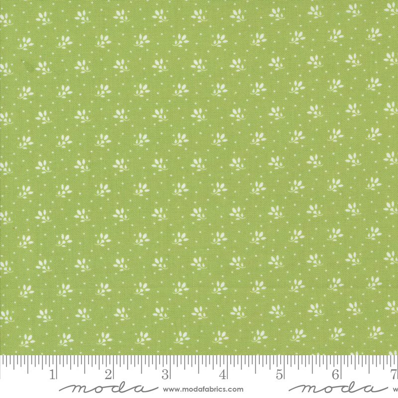 Jelly Jam Ditsy Dots Green Apple | Fig Tree & Co. | Moda Fabrics | 20498 16 | Sold in 1/2 Yd