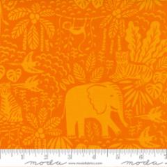 Jungle Paradise Elephants Orange | Stacy Iest Hsu | Moda Fabrics | 20785 15 | Sold in 1/2 Yds