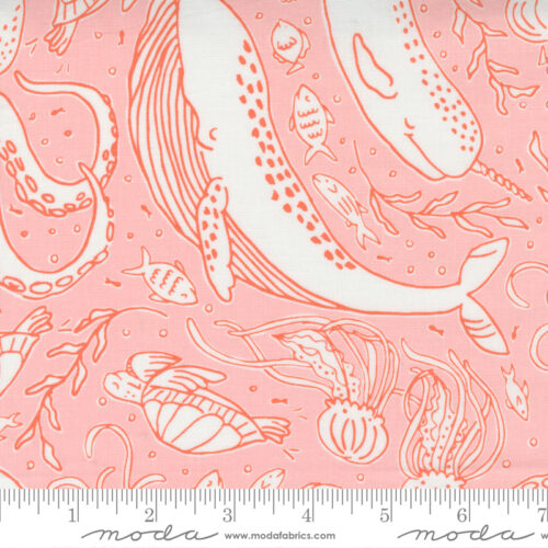 The Sea and Me Ocean Friends Shell | Stacy Iest Hsu | Moda Fabrics | 20794 19 | Sold in 1/2 Yd