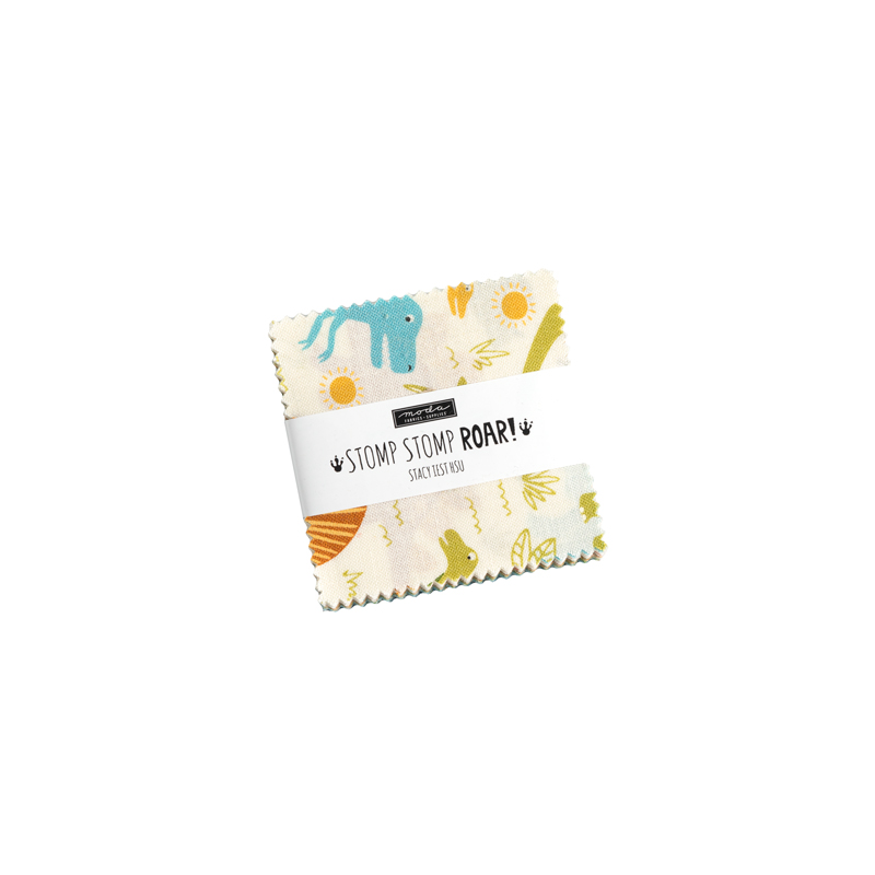 Stomp Stomp Roar Mini Charm Pack | Stacy Iest Hsu | Moda Fabrics | 20820MC | Sold As A Bundle