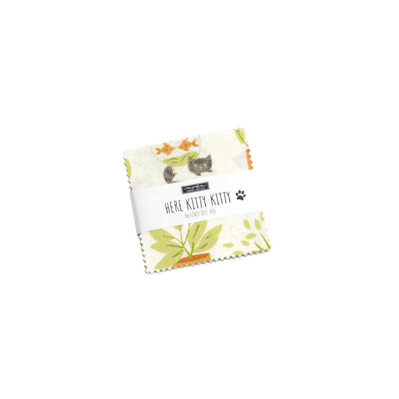 Here Kitty Kitty Mini Charm Pack | Stacy Iest Hsu | Moda Fabrics | 20830MC | Sold As A Bundle