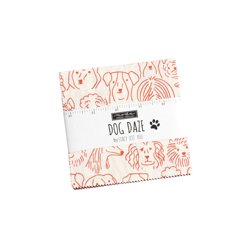 Dog Daze Charm Pack | Stacy Iest Hsu | Moda Fabrics | 20840PP | Sold As A Bundle