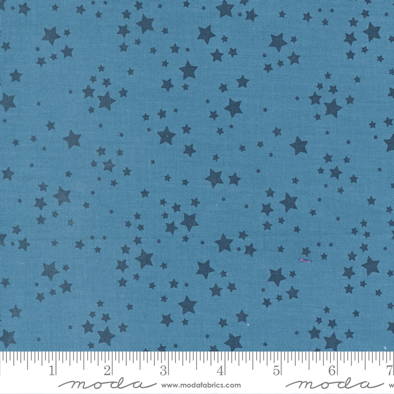 All Star Star Player Blue | Stacy Iest Hsu | Moda Fabrics | 20856 18 | Sold in 1/2 Yd