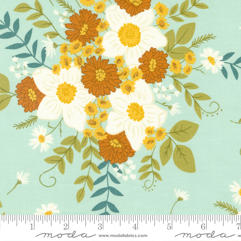 Ponderosa Country Floral Sky | Stacy Iest Hsu | Moda Fabrics | 20860 17 | Sold in 1/2 Yd