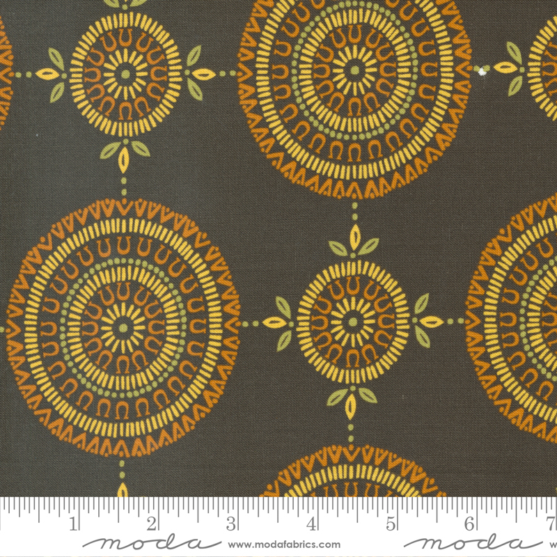 Ponderosa Open Western Medallion Soil | Stacy Iest Hsu | Moda Fabrics | 20865 23 | Sold in 1/2 Yd