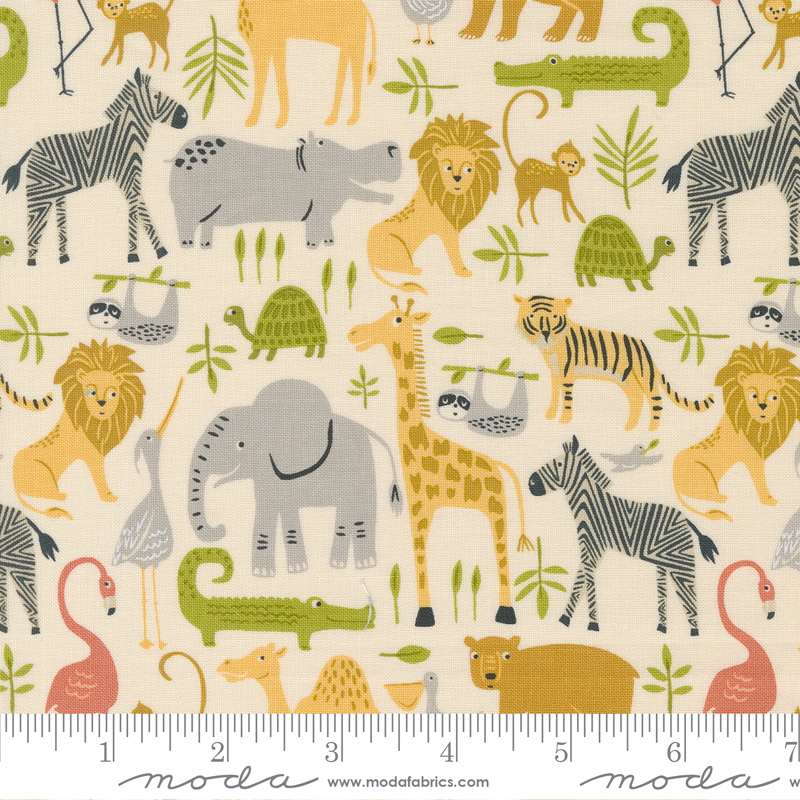 Noah's Ark Animal Parade Cloud | Stacy Iest Hsu | Moda Fabrics | 20870 11 | Sold in 1/2 Yd