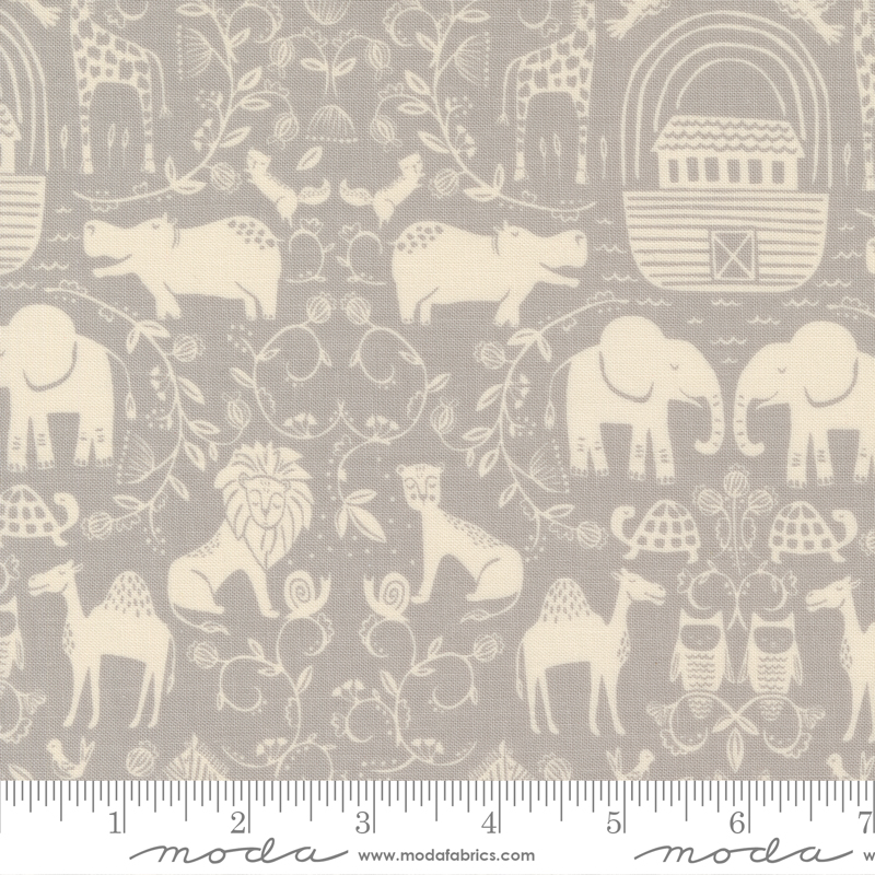 Noah's Ark Two By Two Dove | Stacy Iest Hsu | Moda Fabrics | 20871 13 | Sold in 1/2 Yd