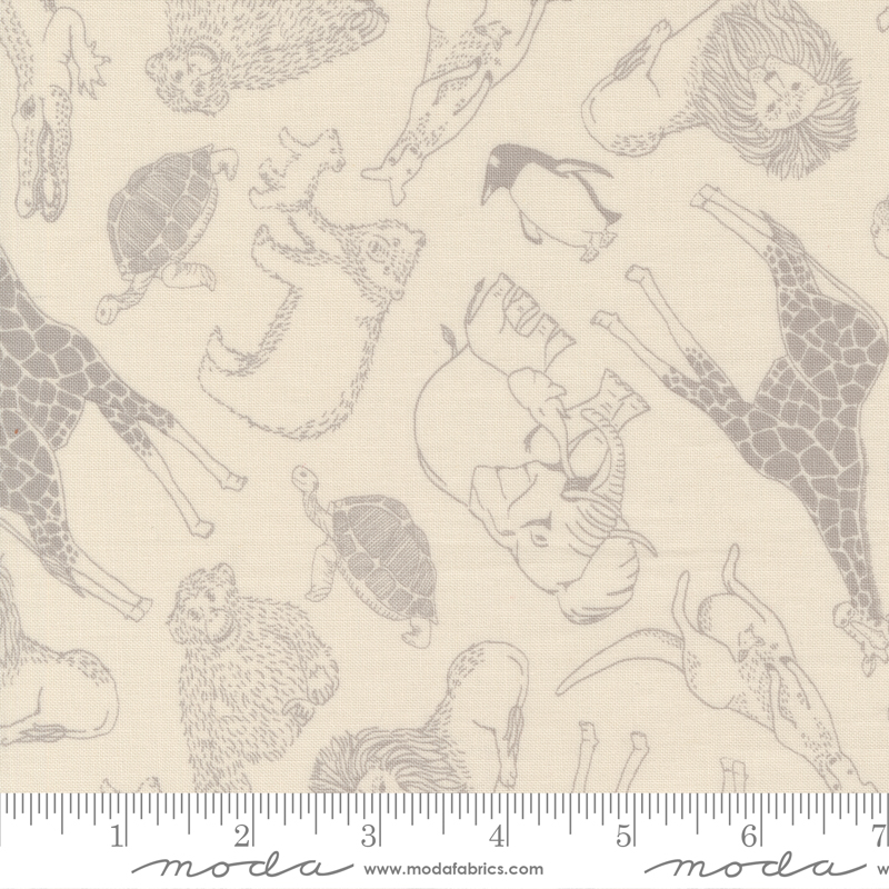 Noah's Ark Animal Toss Cloud | Stacy Iest Hsu | Moda Fabrics | 20872 11 | Sold in 1/2 Yd
