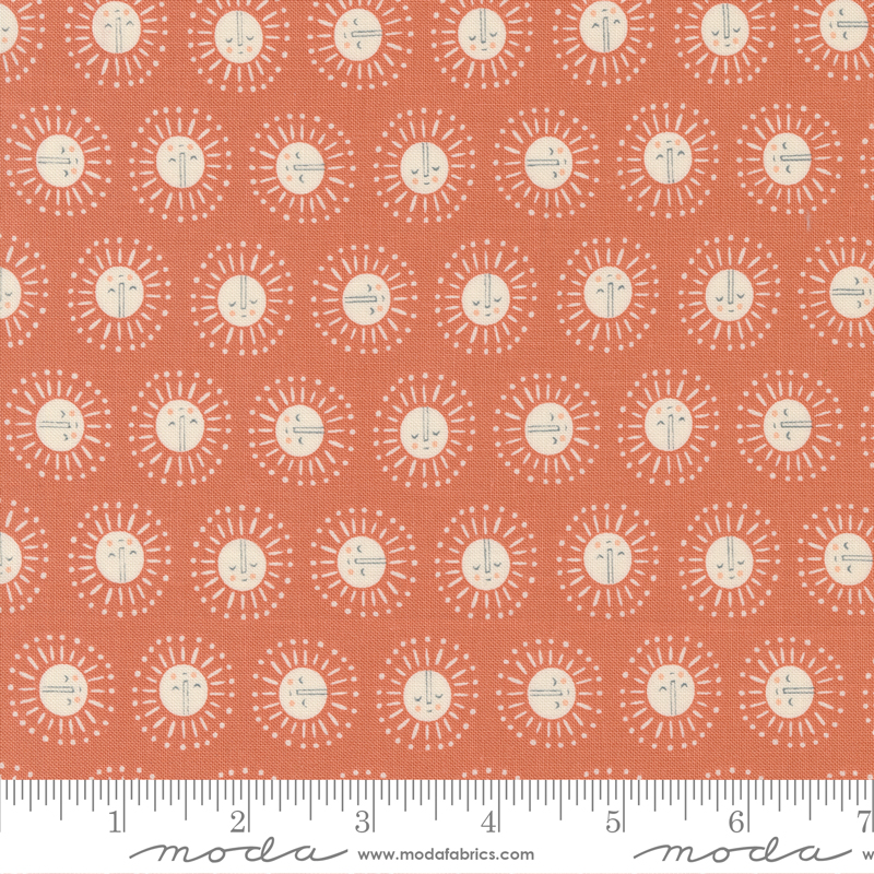 Noah's Ark Hope Coral | Stacy Iest Hsu | Moda Fabrics | 20873 16 | Sold in 1/2 Yd