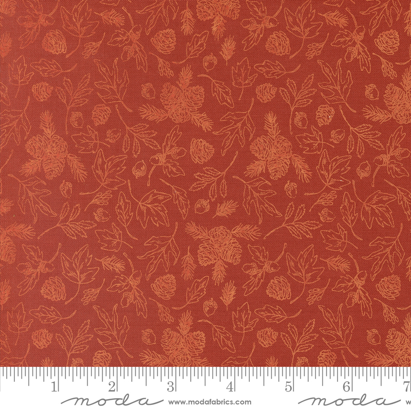 The Great Outdoors Pine Cones Fire | Stacy Iest Hsu | Moda Fabrics | 20883 15 | Sold in 1/2 Yd