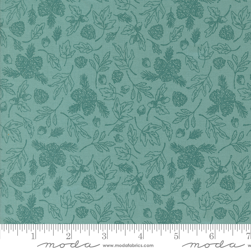 The Great Outdoors Pine Cones Sky | Stacy Iest Hsu | Moda Fabrics | 20883 18 | Sold in 1/2 Yd