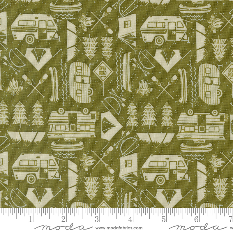 The Great Outdoors Open Road Forest | Stacy Iest Hsu | Moda Fabrics | 20884 13 | Sold in 1/2 Yd