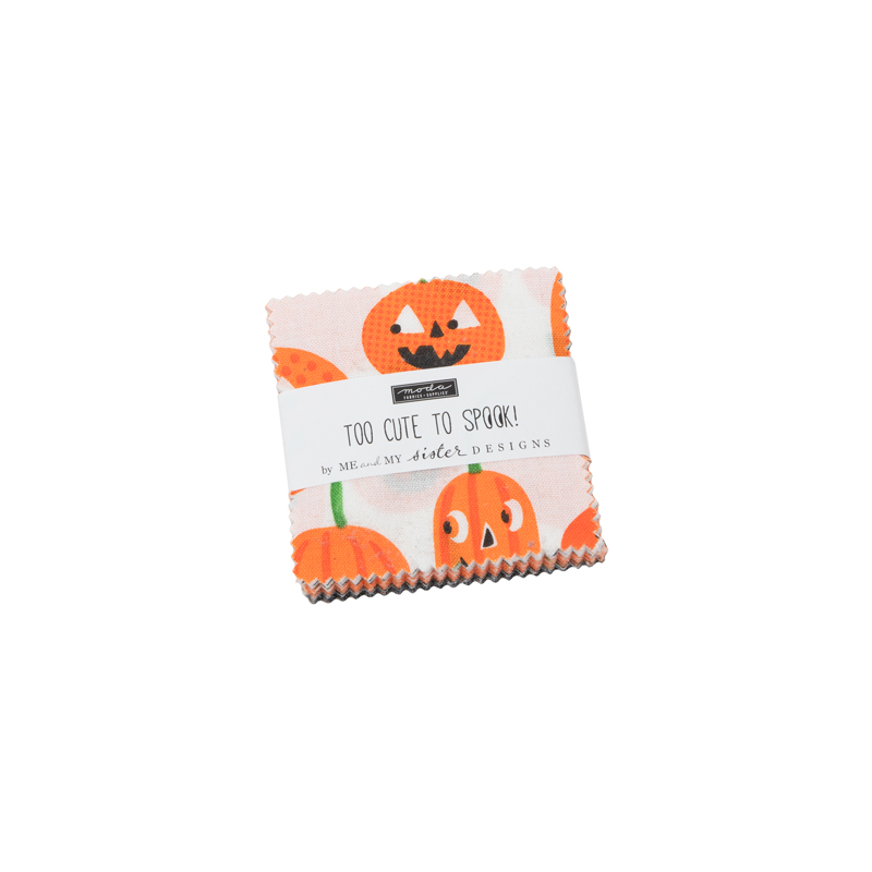 Too Cute To Spook Mini Charm Pack | Me and My Sister Designs | Moda Fabrics | 22420MC | Sold As A Bundle