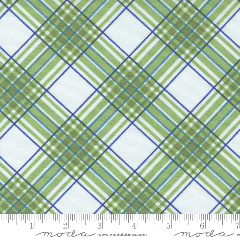 Picnic Pop Plaid Grassy Green | Me & My Sister Designs | Moda Fabrics | 22434 12 | Sold in 1/2 Yd