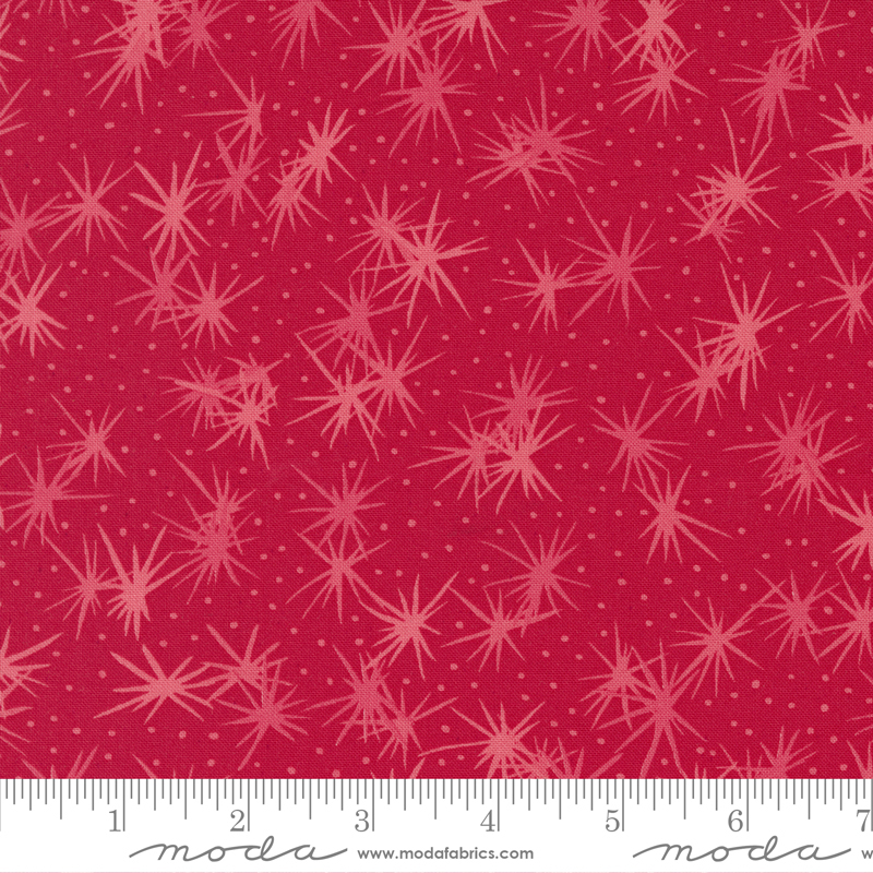 Reindeer Games Christmas Sparks Poinsettia Red | Me And My Sister Designs | Moda Fabrics | 22442 11 | Sold in 1/2 Yd