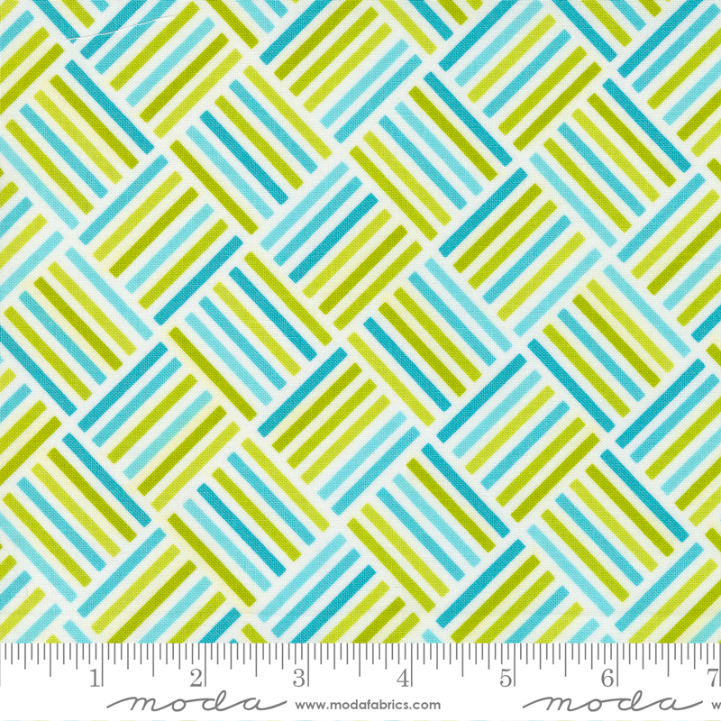 Sweet and Plenty Fields Limeade Blue | Me and My Sister Designs | Moda Fabrics | 22455 32 | Sold in 1/2 Yd