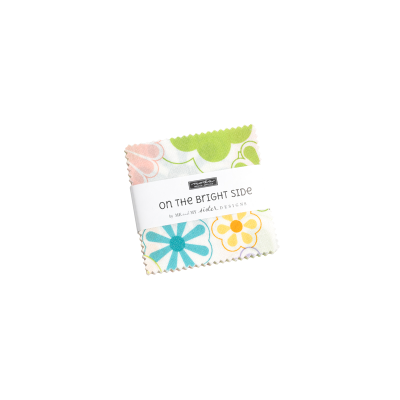 On the Bright Side Mini Charm Pack | Me and My Sister Designs | Moda Fabrics | 22460MC | Sold As A Bundle