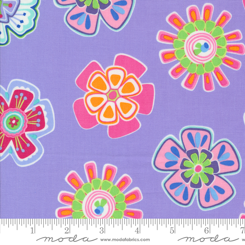 Fiesta! Party Time Lilac | Me and My Sister Designs | Moda Fabrics | 22470 18 | Sold in 1/2 Yd
