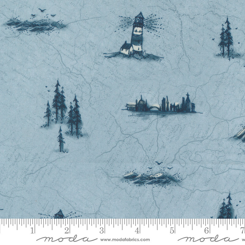 Longshore Bucket List Day | Janet Clare | Moda Fabrics | 24610 13 | Sold in 1/2 Yd