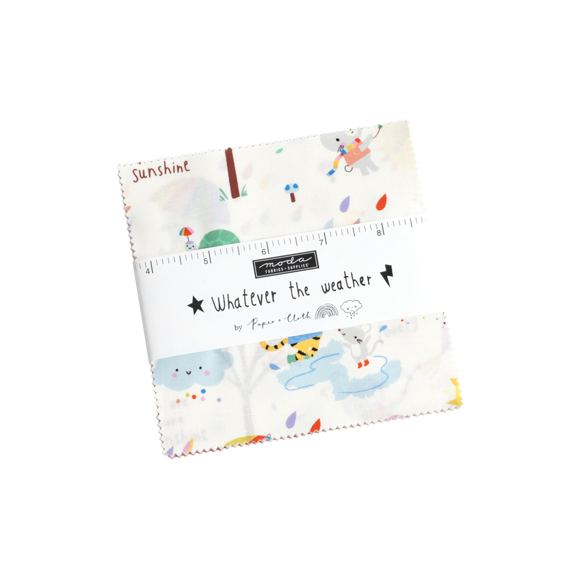 Whatever the Weather Charm Pack | Paper and Cloth | Moda Fabrics | 25140PP | Sold As A Bundle