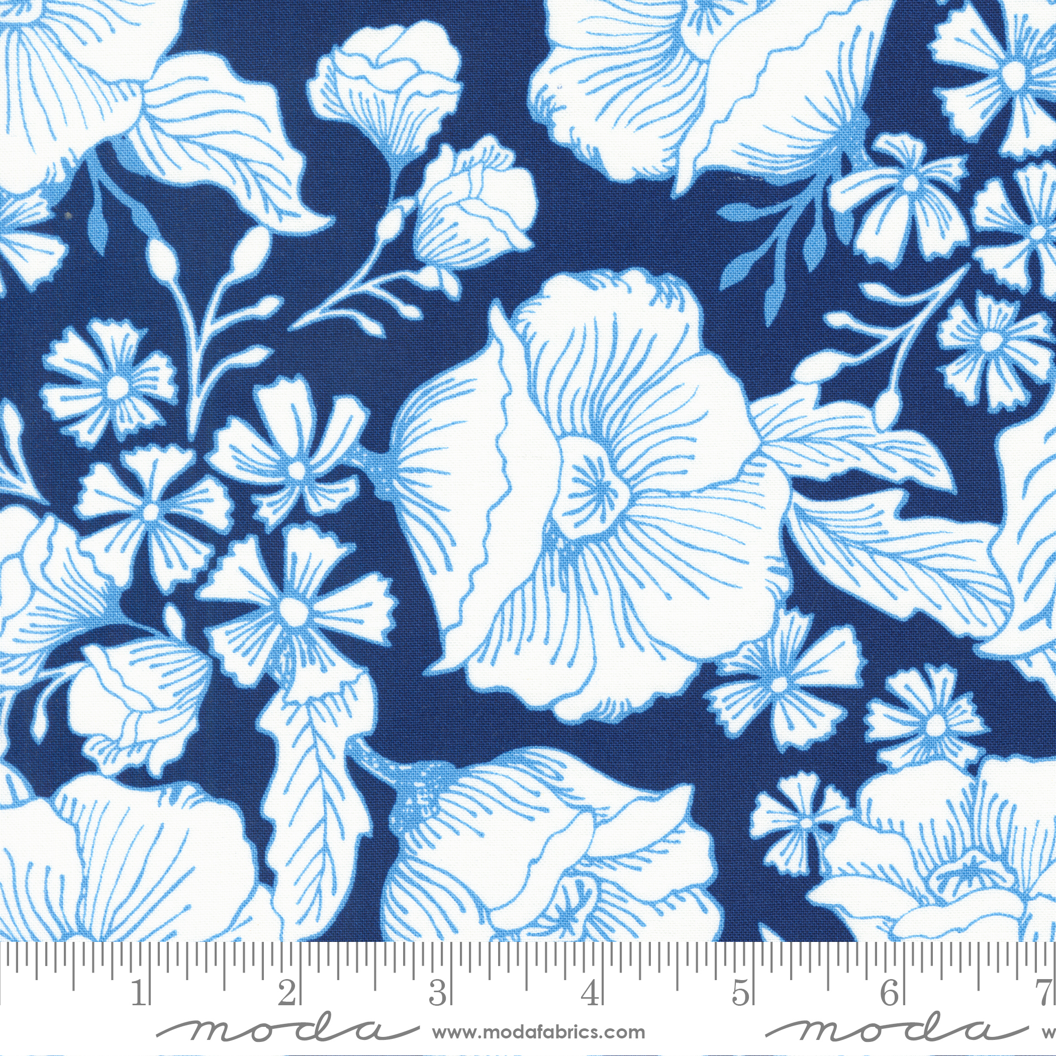 Sunflowers My Heart Jardin Dusk | Kate Spain | Moda Fabrics | 27320 19 | Sold in 1/2 Yd