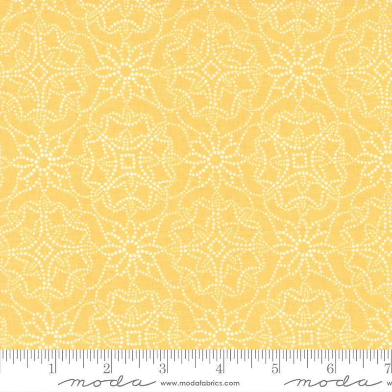 Sunflowers My Heart Coeur Geometrics Sunflower | Kate Spain | Moda Fabrics | 27322 21 | Sold in 1/2 Yd