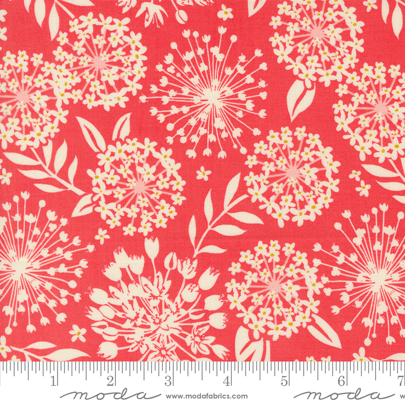 Tango Simpatico Tangerine | Kate Spain | Moda Fabrics | 27332 12 | Sold in 1/2 Yd
