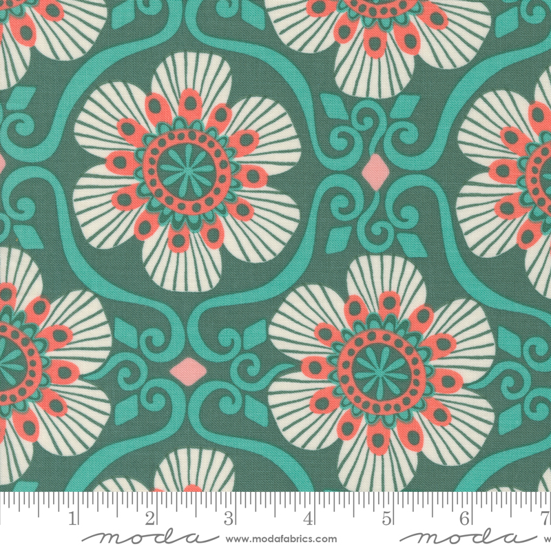 Tango Barcelona Basil | Kate Spain | Moda Fabrics | 27334 21 | Sold in 1/2 Yd